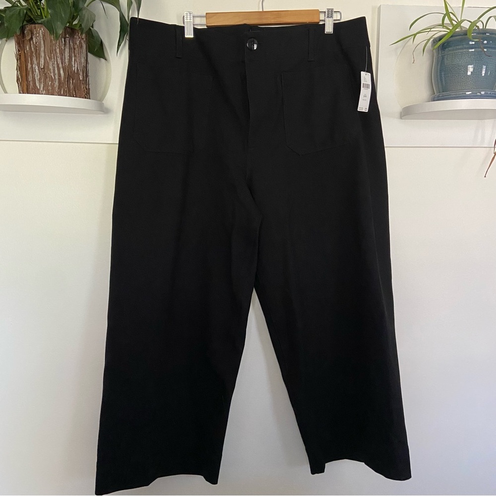 Anthropologie Maeve Colette Crop Wide-Leg Ponte Pants Size 20, NWT